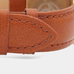 Pre Owned Hermes Heure H HH1.501 Quartz Gold Plated Stainless Steel Men's Wristwatch 26 mm