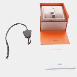 Pre Owned Hermes Kelly KE4.110 Quartz Stainless Steel Womens Wristwatch 16.5 mm