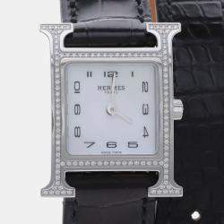 Pre Owned ساعة يد نسائية هيرمس أور هيه HH1.235 كوارتز ستانلس ستيل 21.5 مم