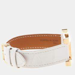 Pre Owned Hermes Heure H HH1.202b Quartz Gold Plated Stainless Steel Women's Wristwatch 21.5 mm