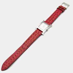 Pre Owned Hermes Heure H HH1.210 Quartz White Stainless Steel Women's Wristwatch 21 mm