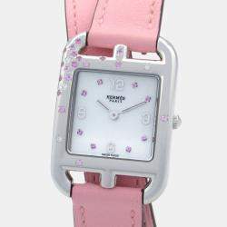 Pre Owned Hermes Cape Cod CC1.233 Quartz White Stainless Steel  Women's Wristwatch 23 mm