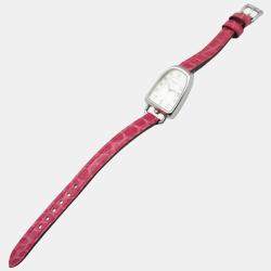 Pre Owned Hermes Galop GA1.110 Quartz Silver Stainless Steel Women's Wristwatch 20 mm