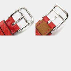 Pre Owned Hermes Slim CA2.230 Quartz Silver Stainless Steel Women's Wristwatch 32 mm