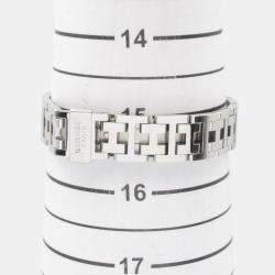 Pre Owned Hermes Clipper CL4.230 Quartz Pink Stainless Steel Women's Wristwatch 24 mm
