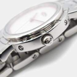 Pre Owned Hermes Clipper CL4.230 Quartz Pink Stainless Steel Women's Wristwatch 24 mm
