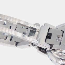 Pre Owned Hermes Clipper CL4.210 Quartz White Stainless Steel Women's Wristwatch 24 mm