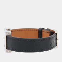 Pre Owned Hermes Belt BE1.210 Quartz White Stainless Steel Women's Wristwatch 21mm