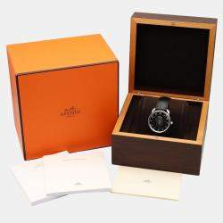 Pre Owned Hermes Arceau AR2.710 Automatic Black Stainless Steel Women's Wristwatch 40 mm