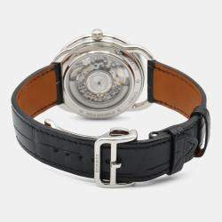 Pre Owned Hermes Arceau AR2.710 Automatic Black Stainless Steel Women's Wristwatch 40 mm