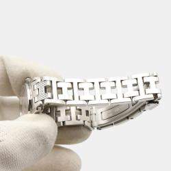 Pre Owned Hermes Clipper CL4.230 Quartz Pink Stainless Steel Women's Wristwatch 24 mm