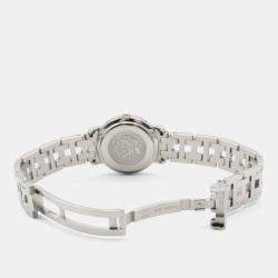 Pre Owned Hermes Clipper CL4.230 Quartz Pink Stainless Steel Women's Wristwatch 24 mm