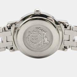 Pre Owned Hermes Clipper CL4.230 Quartz Pink Stainless Steel Women's Wristwatch 24 mm