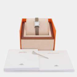 Pre Owned Hermes Heure H HH1.110 Quartz Stainless Steel Women's Wristwatch 17.5 mm