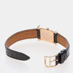 Pre Owned Hermes Heure H HH4.470A Quartz Rose Gold Stainless Steel Women's Wristwatch 21.5 mm