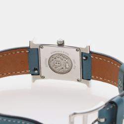 Pre Owned Hermes H Hour HH1.210 Quartz Stainless Steel Women's Wristwatch 21.5 mm