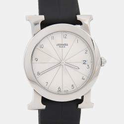 Pre Owned Hermes Ronde HR1.510 Quartz Stainless Steel Women's Wristwatch 31 mm