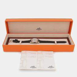Pre Owned Hermes Ronde HR1.510 Quartz Stainless Steel Women's Wristwatch 31 mm