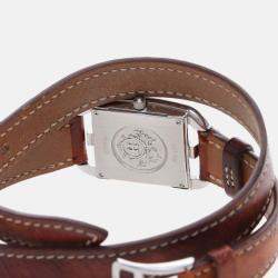 Pre Owned Hermes Cape Cod CC1.210 Quartz Black Stainless Steel Women's Wristwatch 23mm