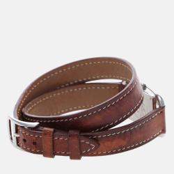 Pre Owned Hermes Cape Cod CC1.210 Quartz Black Stainless Steel Women's Wristwatch 23mm