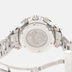 Pre Owned Hermes Clipper CL2.310 Quartz White Stainless Steel Women's Wristwatch 34mm