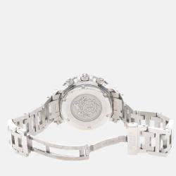 Pre Owned Hermes Clipper CL2.310 Quartz White Stainless Steel Women's Wristwatch 34mm