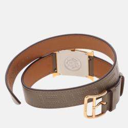 Pre Owned Hermes H Hour HH1.502 Quartz White Gold-Plated Women's Wristwatch 26.5mm