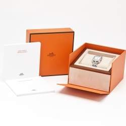 مملوكة مسبقًا Hermes Cape Cod W403521WW00 Mother Of Pearl Dial Stainless Steel Women's Wristwatch 23 mm
