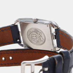 مملوكة مسبقًا Hermes Cape Cod CC1.210 Quartz White Stainless Steel Women's Wristwatch 23mm