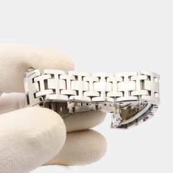 Pre Owned ساعة يد نسائية هيرمس كليبر CP1.210 ستانلس ستيل فضية كوارتز 24 مم