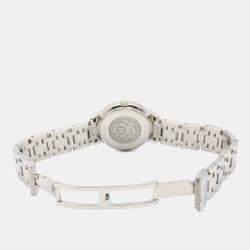 Pre Owned ساعة يد نسائية هيرمس كليبر CP1.210 ستانلس ستيل فضية كوارتز 24 مم