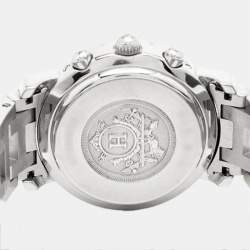 مملوكة مسبقًا ساعة يد نسائية هيرمس كليبر CL1.310 كوارتز ستانلس ستيل بيضاء 31 مم