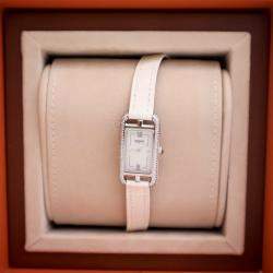 Pre Owned ساعة نانتوكيت هيرمس جلد التمساح