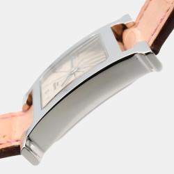 مملوكة مسبقًا ساعة يد نسائية هيرمس هيور H HH1.210 ستانلس ستيل فضي كوارتز 21 مم