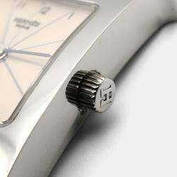 مملوكة مسبقًا ساعة يد نسائية هيرمس هيور H HH1.210 ستانلس ستيل فضي كوارتز 21 مم