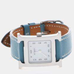 مملوكة مسبقًا Hermes Heure H HH1.210 Quartz Stainless Steel Women's Wristwatch 21.5mm