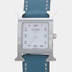 Pre Owned Hermes Heure H HH1.210 Quartz Stainless Steel Women's Wristwatch 21.5mm
