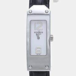Pre Owned Hermes Kelly KT1.210 Quartz Stainless Steel Women's Wristwatch 16 mm