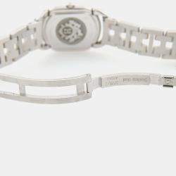 Pre Owned Hermes RA1.220 White Yellow Gold Plated, Stainless Steel Quartz Women's Wristwatch 20*25mm
