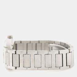 Pre Owned Hermes Nomade NO1.210 White Stainless Steel Kinetic Women's Wristwatch 27.5mm