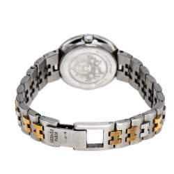 Pre Owned Hermes Beige Two-Tone Stainless Steel Clipper Women's Wristwatch 24 mm