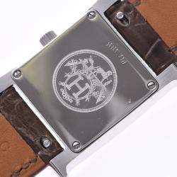 Hermes MOP Diamonds Stainless Steel HH1.210 Quartz Women's Wristwatch 30 MM