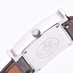 Hermes MOP Diamonds Stainless Steel HH1.210 Quartz Women's Wristwatch 30 MM