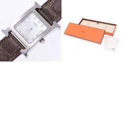 Hermes MOP Diamonds Stainless Steel HH1.210 Quartz Women's Wristwatch 30 MM