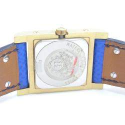 Pre Owned Hermes White Gold Plated Staineless Steel Medor ME1.201 Women's Wristwatch 23 MM