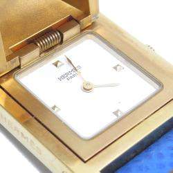 Pre Owned Hermes White Gold Plated Staineless Steel Medor ME1.201 Women's Wristwatch 23 MM