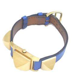 Pre Owned Hermes White Gold Plated Staineless Steel Medor ME1.201 Women's Wristwatch 23 MM