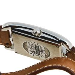 Pre Owned Hermes Silver Stainless Steel Leather Cape Cod CC2.710 Women's Wristwatch 29 mm