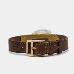 Pre Owned Hermès White Gold Plated Stainless Steel Leather Kelly Women's Wristwatch 20 mm