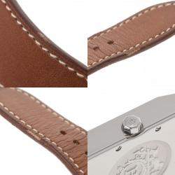 Pre Owned Hermes Silver Stainless Steel Tandem TA1.710 Quartz Women's Wristwatch 26 mm